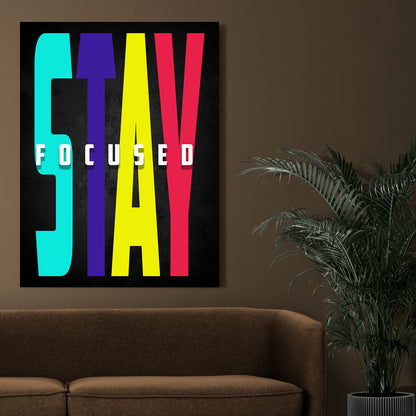 Motivational Canvas for wall decor office room Modern Art