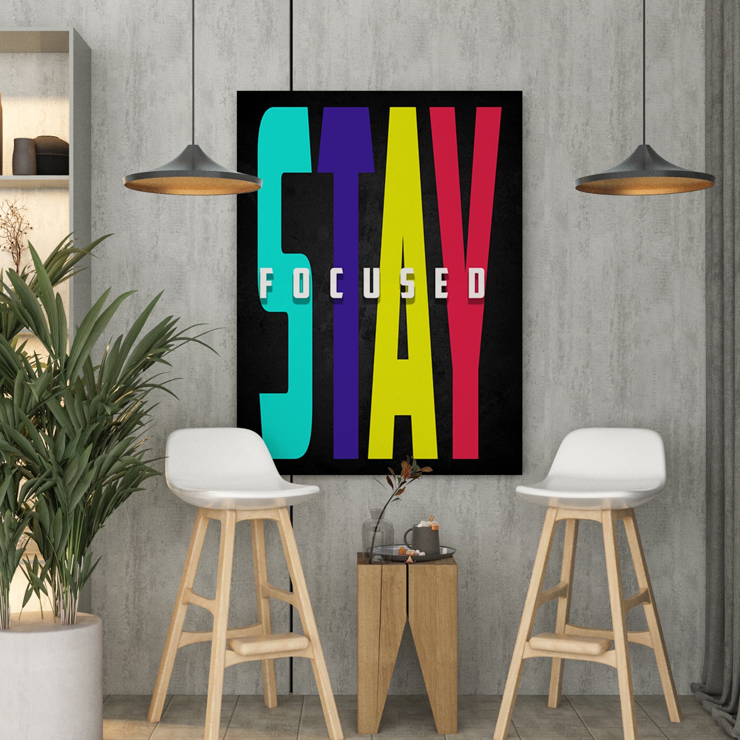 Motivational Canvas for wall decor office room Modern Art