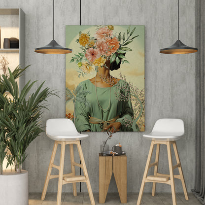 Floral Wall Art Canvas Painting for Living Room Bedroom Home Wall Decor