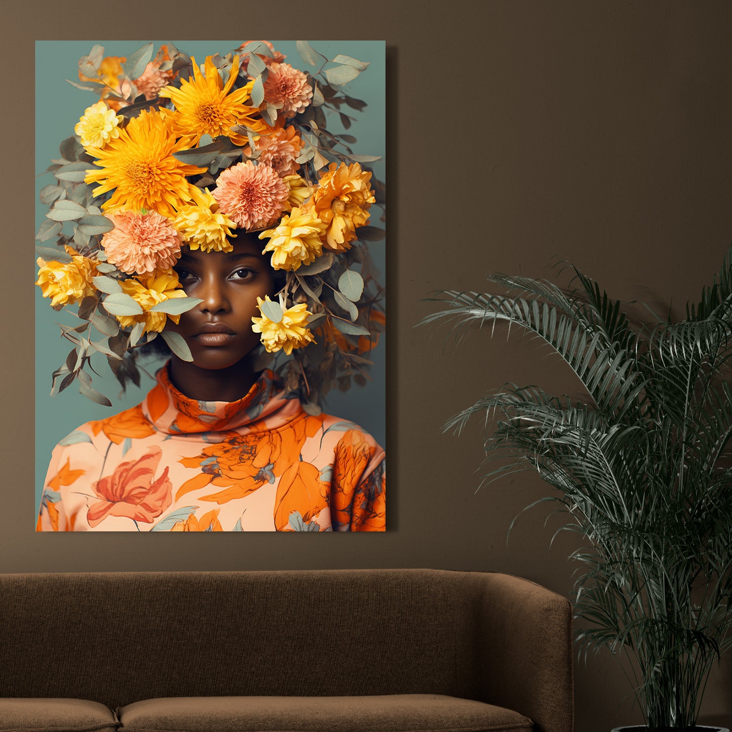 Floral Wall Art Canvas For Wall Decor living Room Office