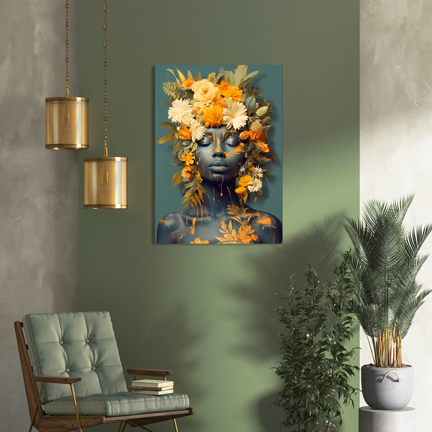 Floral Wall Art Canvas For Wall Decor living Room Office