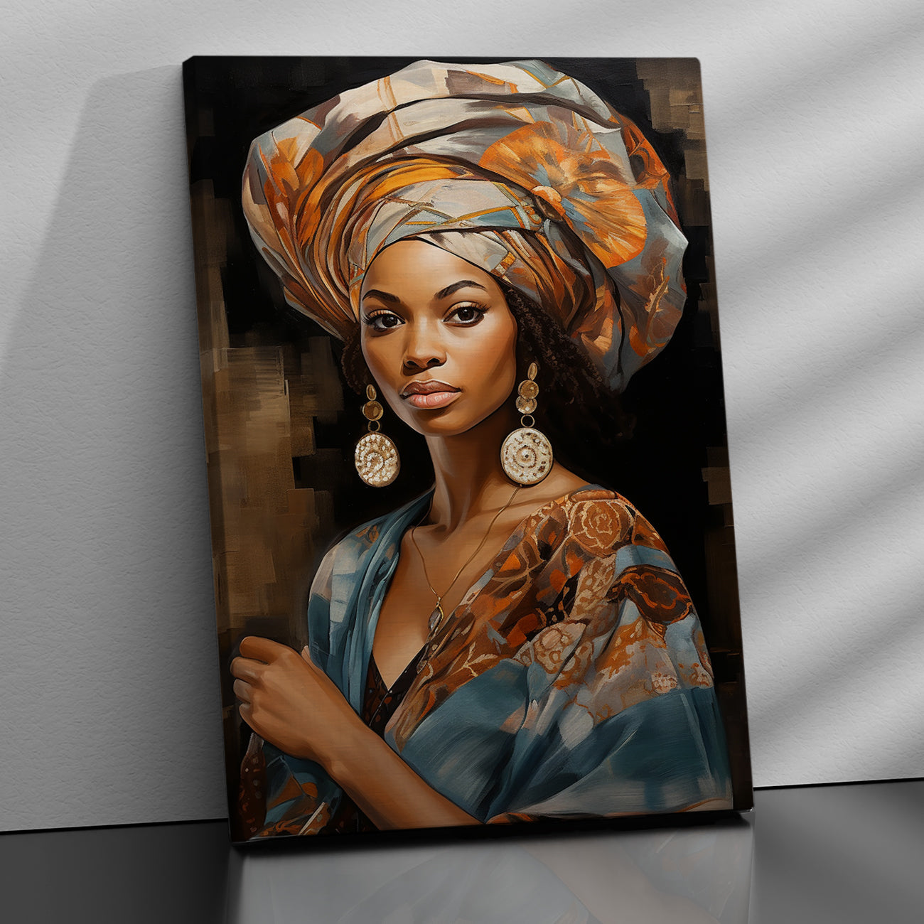 African Girl Wall Art Canvas For Wall Decor living Room Office