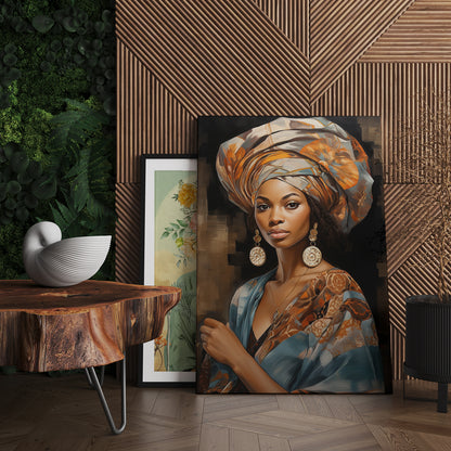 African Girl Wall Art Canvas For Wall Decor living Room Office