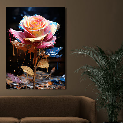 Floral Wall Art Canvas For living Room Home decor