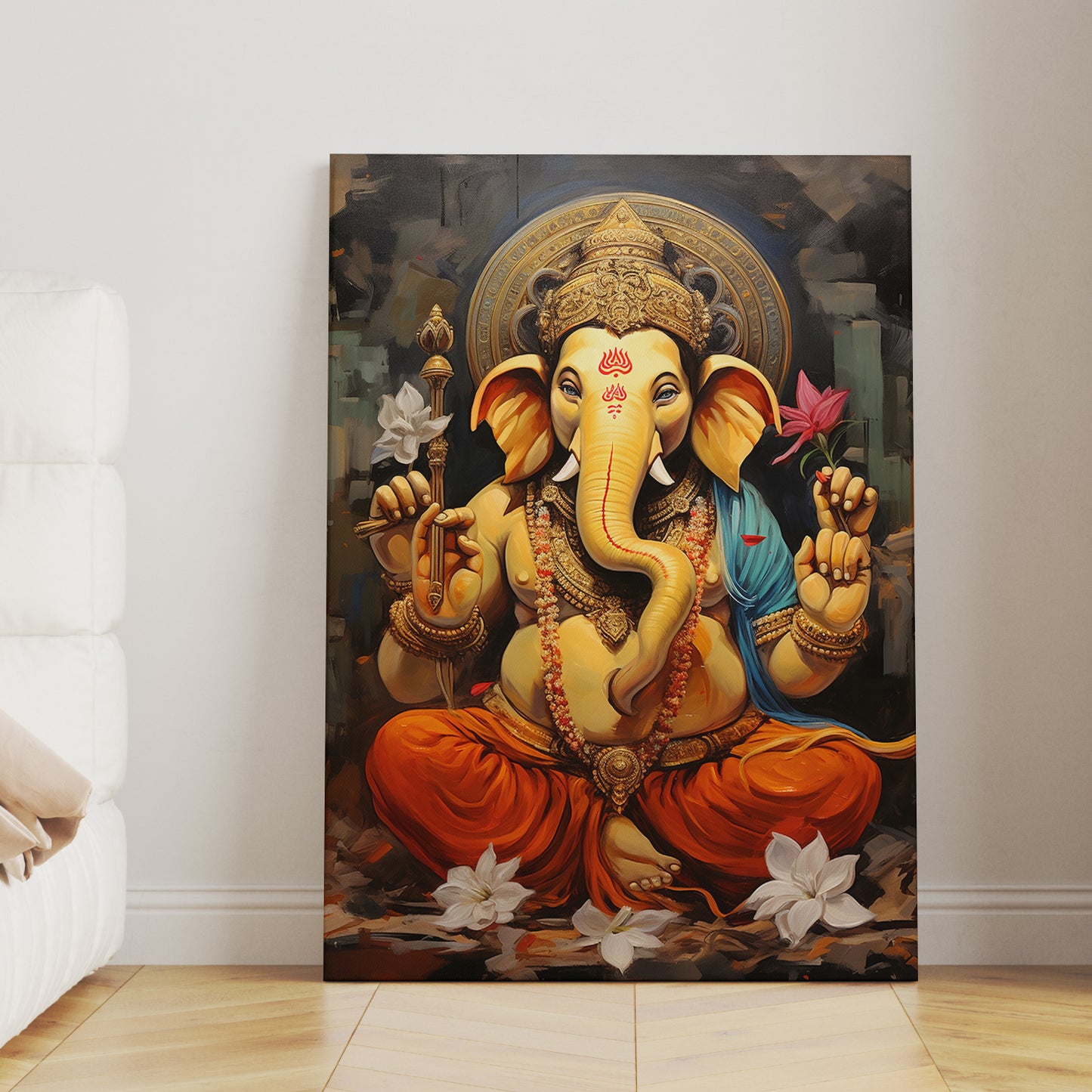 Lord Ganesh Ji Wall art Canvas For Home Decor Living room