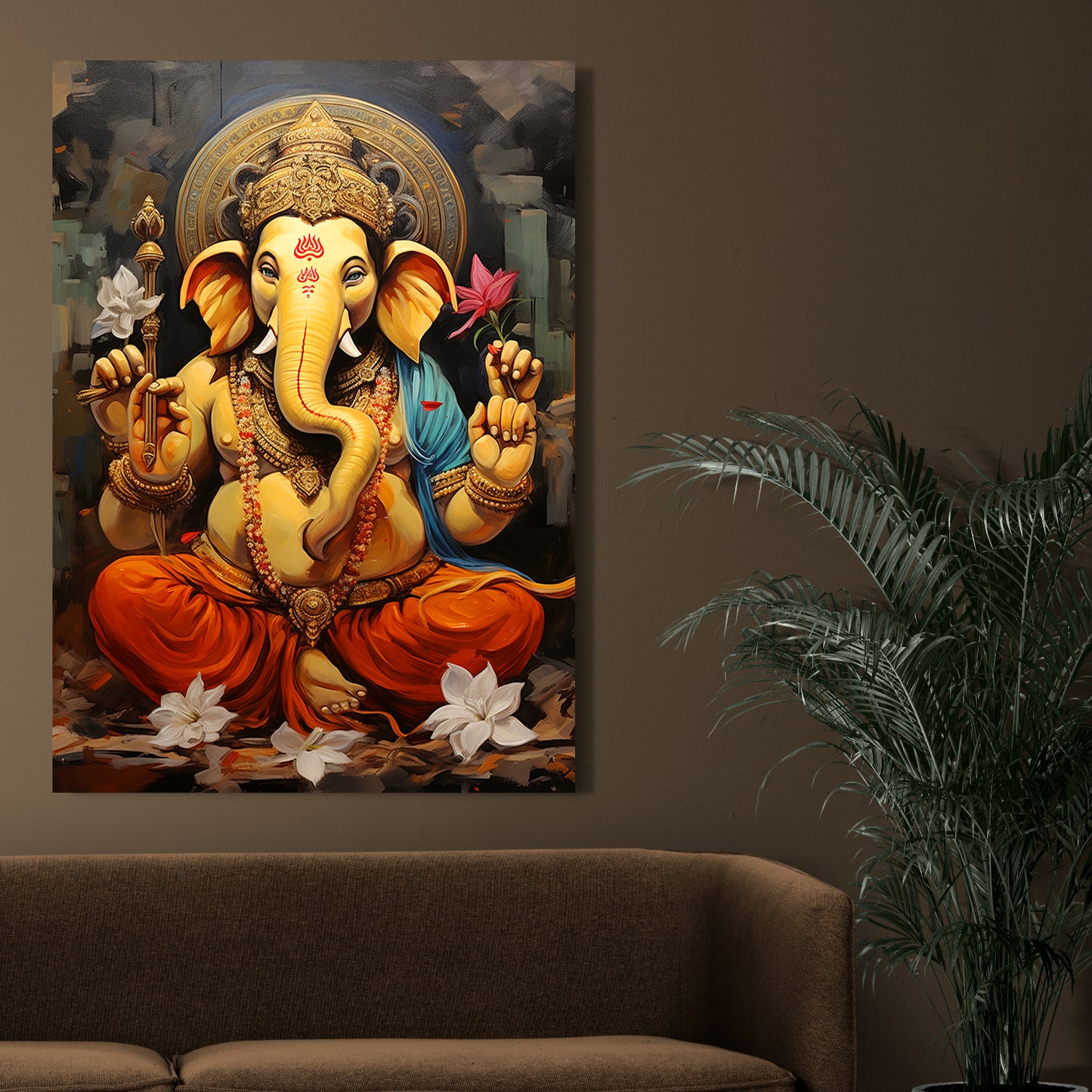 Lord Ganesh Ji Wall art Canvas For Home Decor Living room