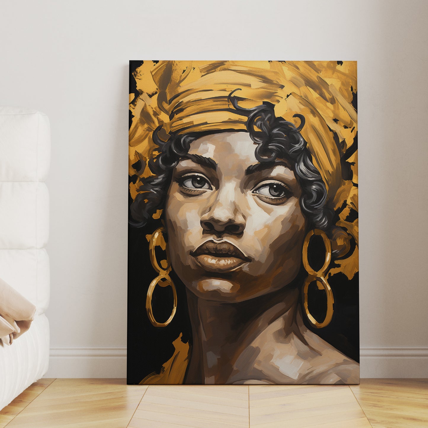 African Girl Wall art Canvas For Home Decor Living room