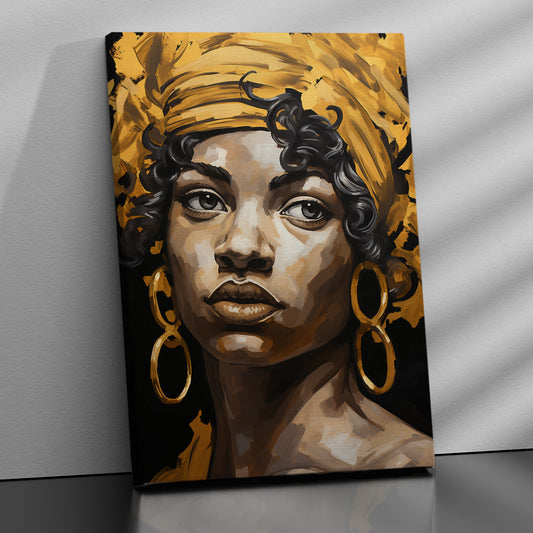 African Girl Wall art Canvas For Home Decor Living room