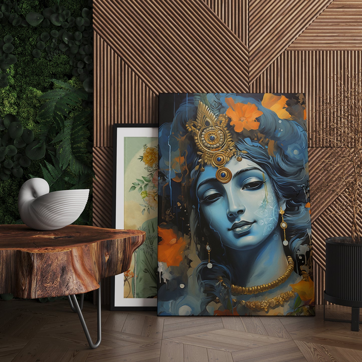 Lord Krishna Wall Art Canvas For Home Decor Living room