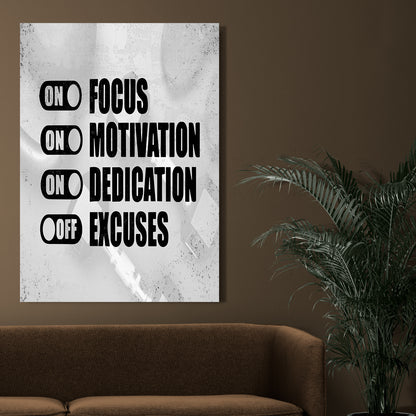 Motivational Quote wall art Canvas For Home Decor office living room