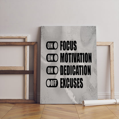 Motivational Quote wall art Canvas For Home Decor office living room