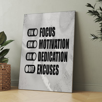 Motivational Quote wall art Canvas For Home Decor office living room