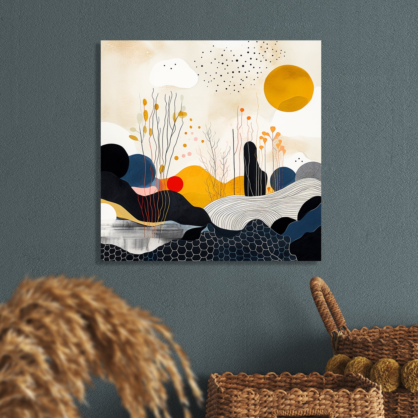 Abstract Canvas Painting - Modern Canvas Art