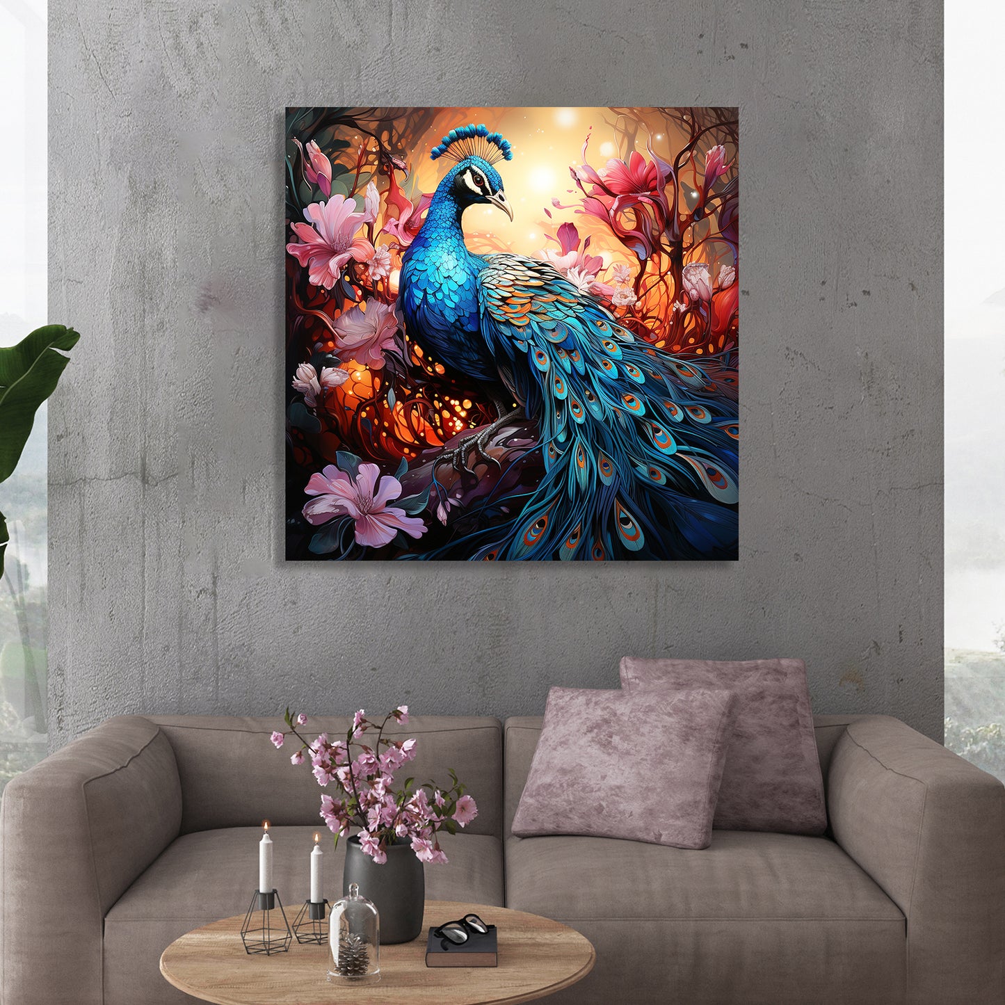 Vibrant Abstract Art Canvas Painting for Living Room Bedroom Home and Office Wall Decor