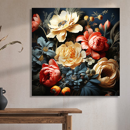 Abstract Floral Art Canvas Painting for Living Room Bedroom Home and Office Wall Decor