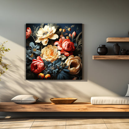 Abstract Floral Art Canvas Painting for Living Room Bedroom Home and Office Wall Decor