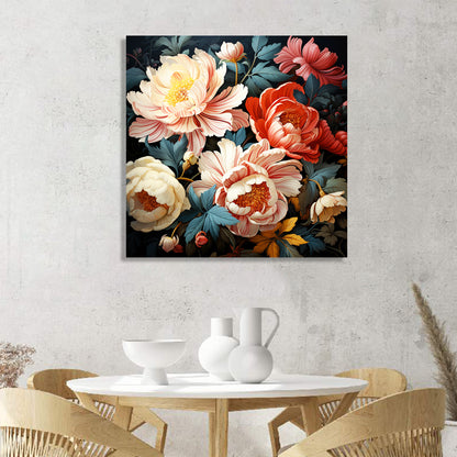 Abstract Floral Art Canvas Painting for Living Room Bedroom Home and Office Wall Decor