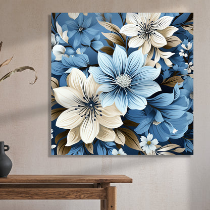 Abstract Floral Art Canvas Painting for Living Room Bedroom Home and Office Wall Decor