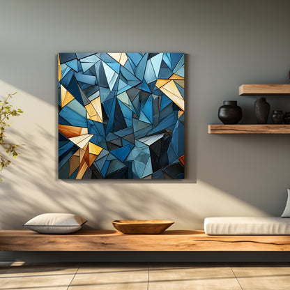 Triangle abstract pattern Canvas Painting for Living Room Bedroom Home and Office Wall Decor