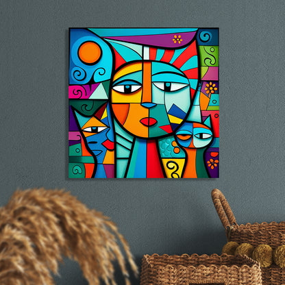 Vibrant Modern Art Canvas Painting for Living Room Bedroom Home and Office Wall Decor