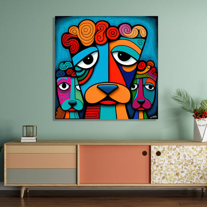 Vibrant Modern Art Canvas Painting for Living Room Bedroom Home and Office Wall Decor