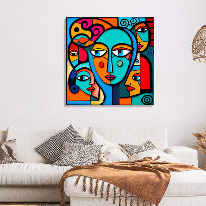 Vibrant Modern Art Canvas Painting for Living Room Bedroom Home and Office Wall Decor