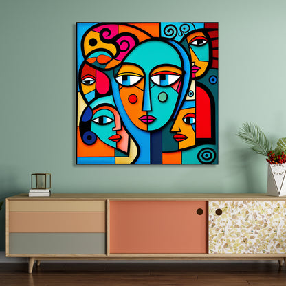 Vibrant Modern Art Canvas Painting for Living Room Bedroom Home and Office Wall Decor