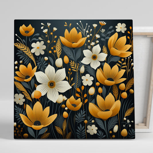 Vibrant Floral Canvas Painting for Living Room Bedroom Home and Office Wall Decor