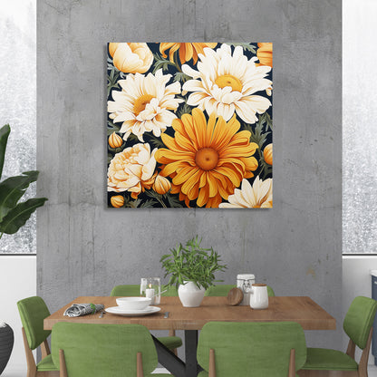 Vibrant Floral Canvas Painting for Living Room Bedroom Home and Office Wall Decor