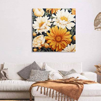 Vibrant Floral Canvas Painting for Living Room Bedroom Home and Office Wall Decor