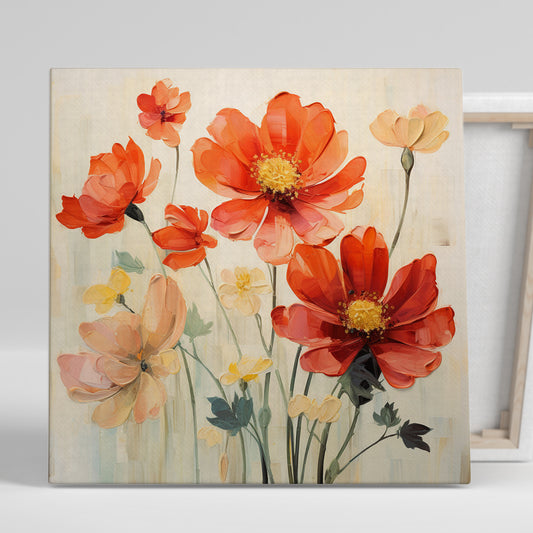 Vibrant Floral Canvas Painting for Living Room Bedroom Home and Office Wall Decor