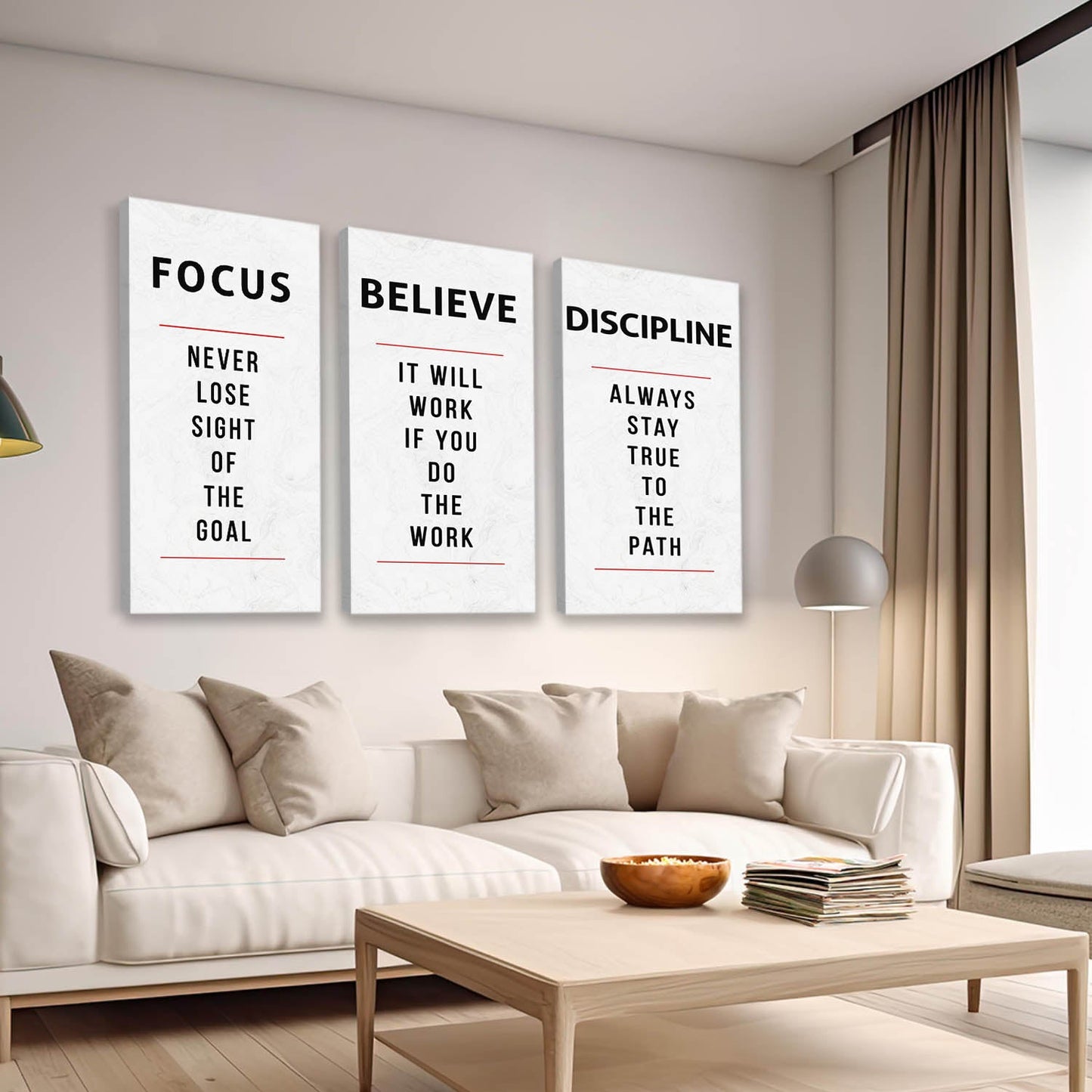 Motivational Canvas Art Set For Home Decor