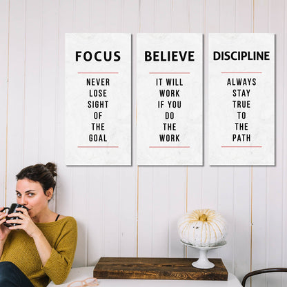 Motivational Canvas Art Set For Home Decor