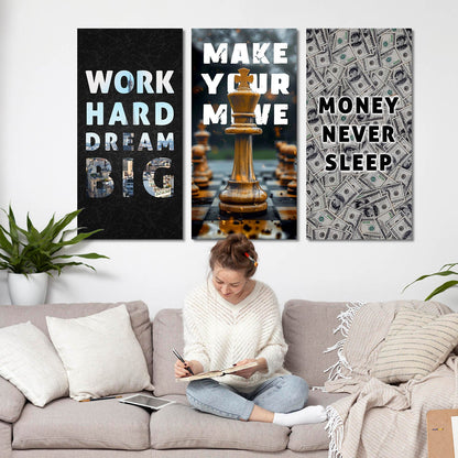 Motivational Canvas Art Set For Home Decor