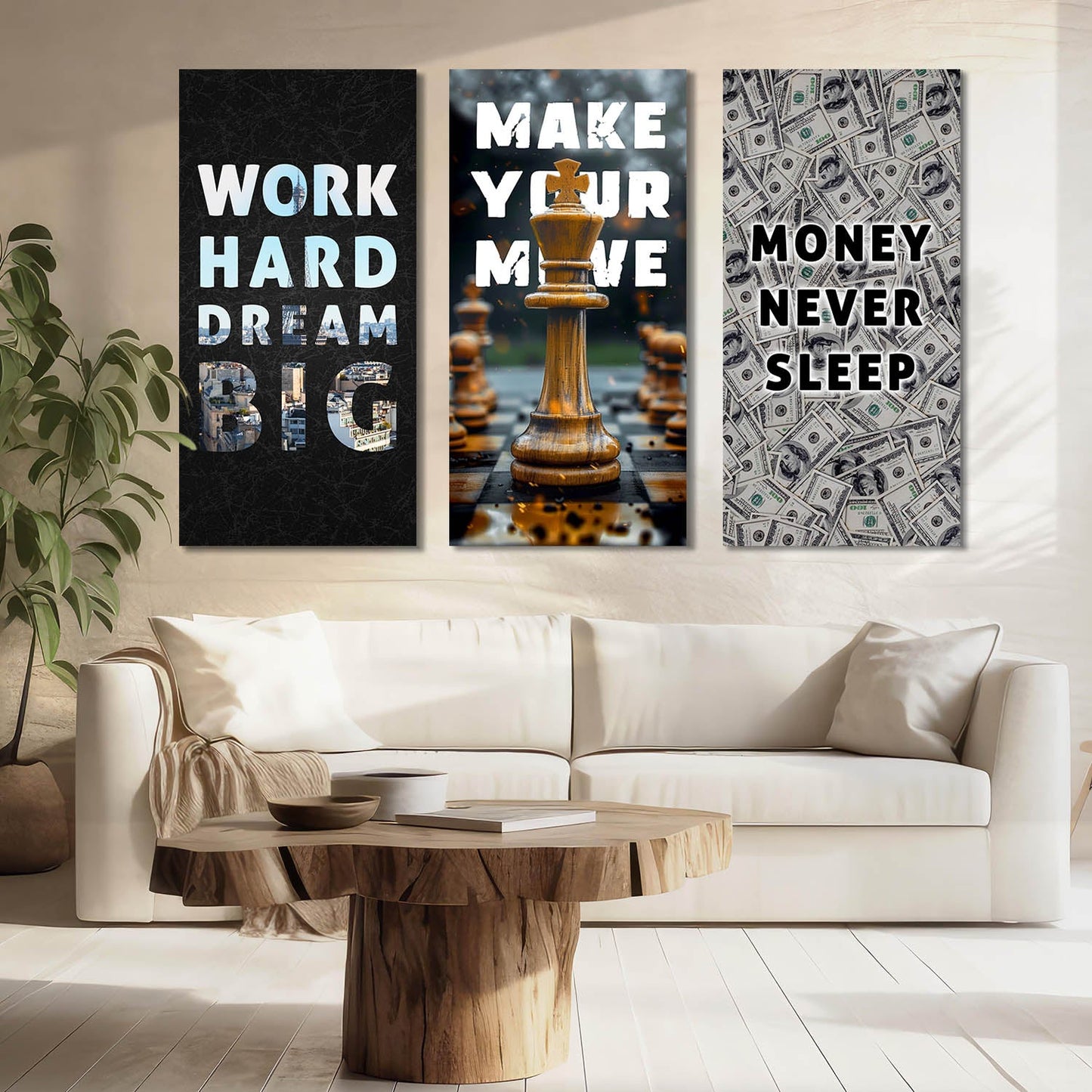 Motivational Canvas Art Set For Home Decor