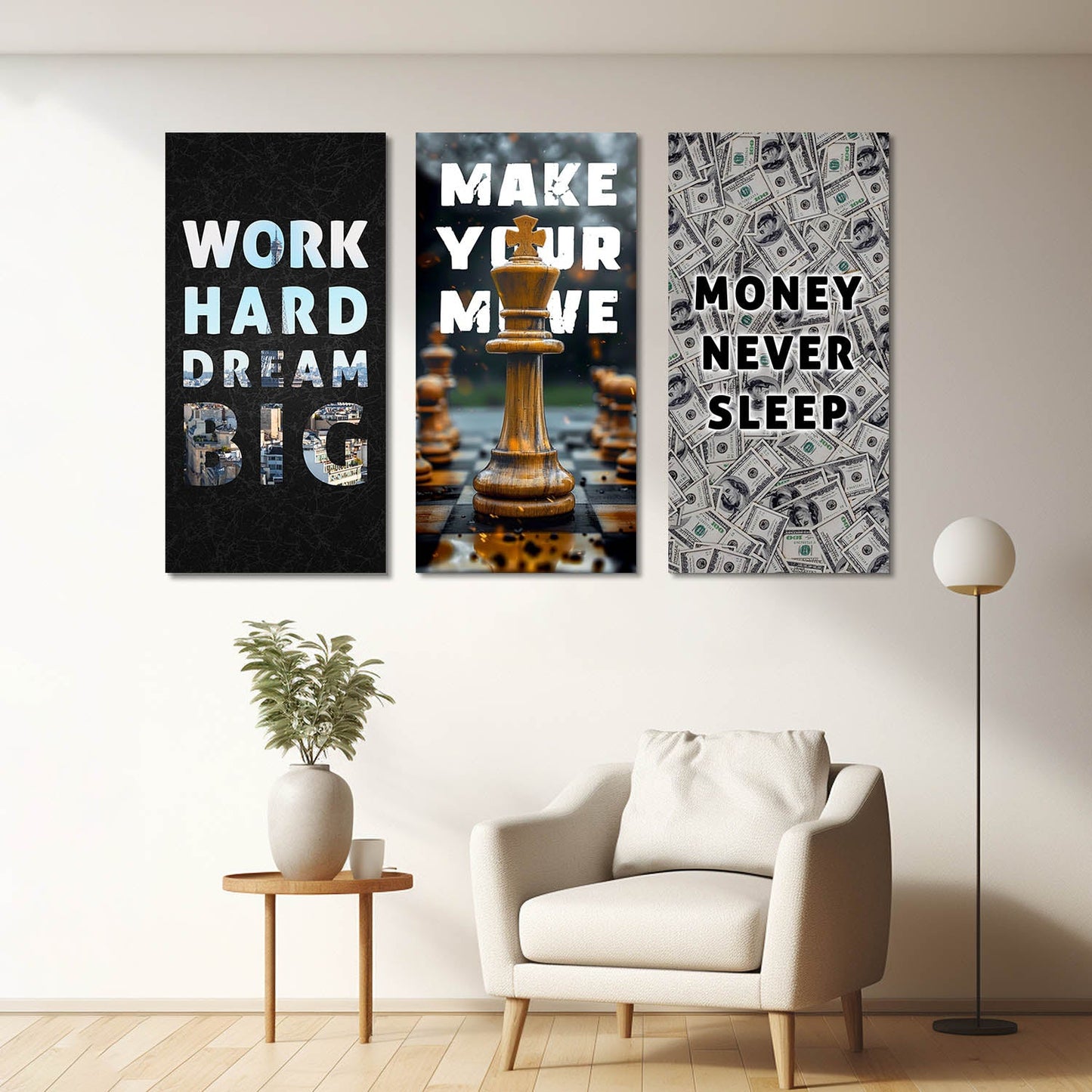 Motivational Canvas Art Set For Home Decor