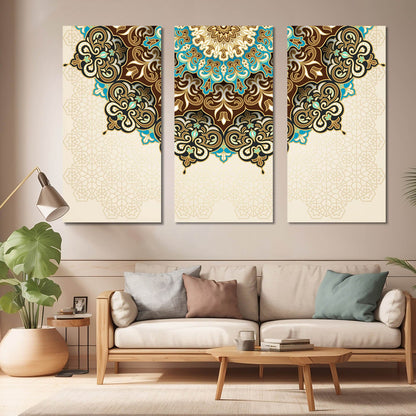 Mandala Wall Canvas Art Set For Home Décor