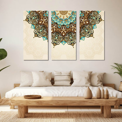 Mandala Wall Canvas Art Set For Home Décor