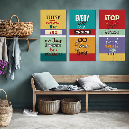 Motivational Quotes Canvas Art Wall Painting for Living Room Wall Decoration