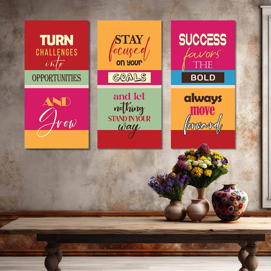 Motivational Quotes Canvas Art Wall Painting for Living Room Wall Decoration