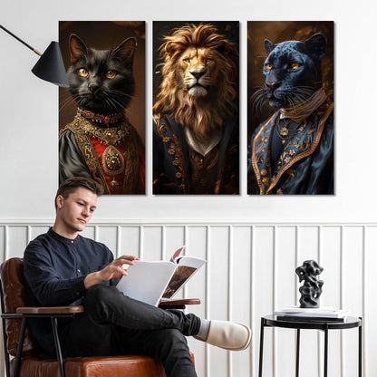 Bold Animals Canvas Wall Painting for Wall Decoration