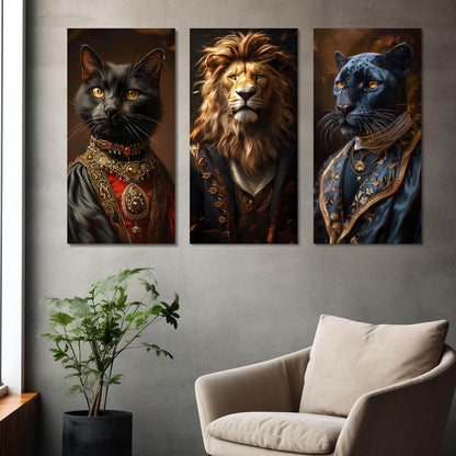 Bold Animals Canvas Wall Painting for Wall Decoration