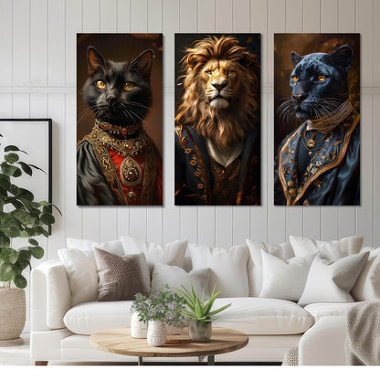 Bold Animals Canvas Wall Painting for Wall Decoration