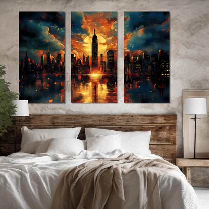 Cityscape Canvas Wall Painting for Wall Decoration