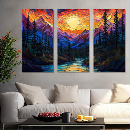 Vibrant Nature Canvas Wall Painting for Living Room Wall Decoration