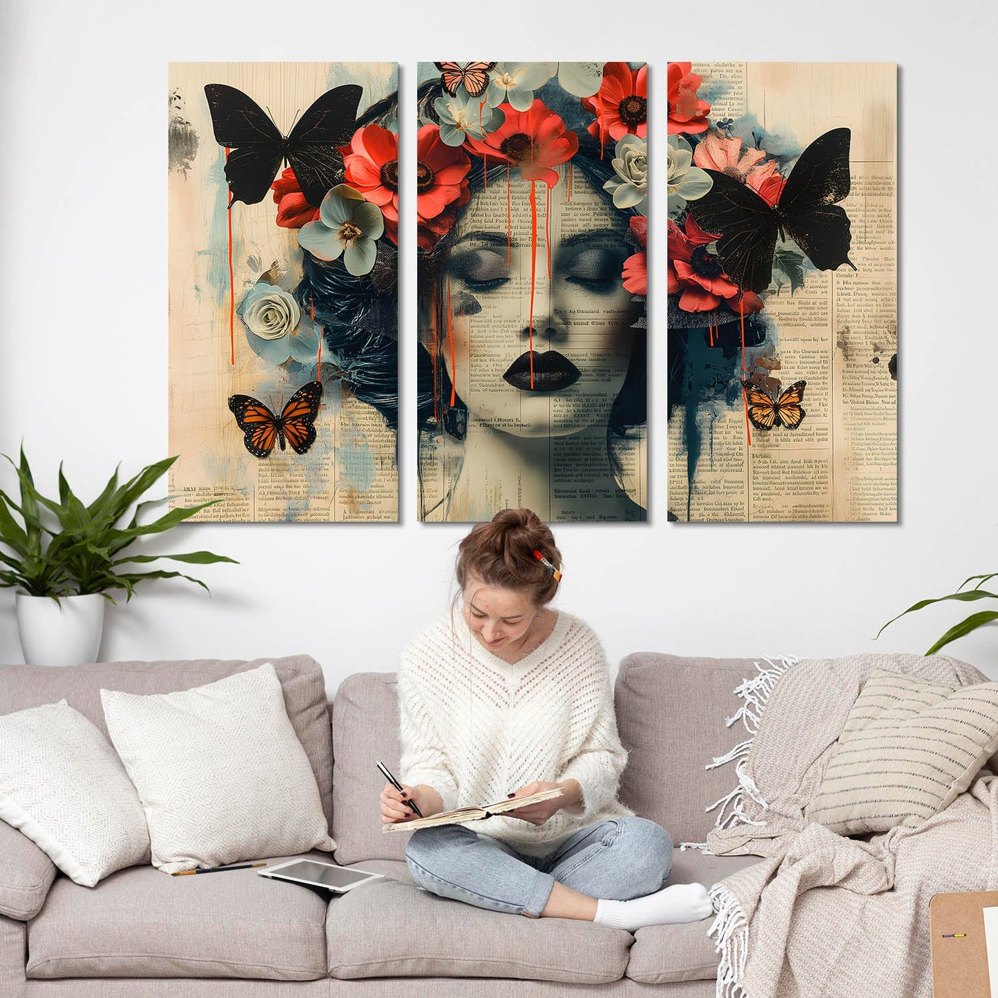 Modern Wall Art Canvas, Wall Painting for Living Room Wall Decoration