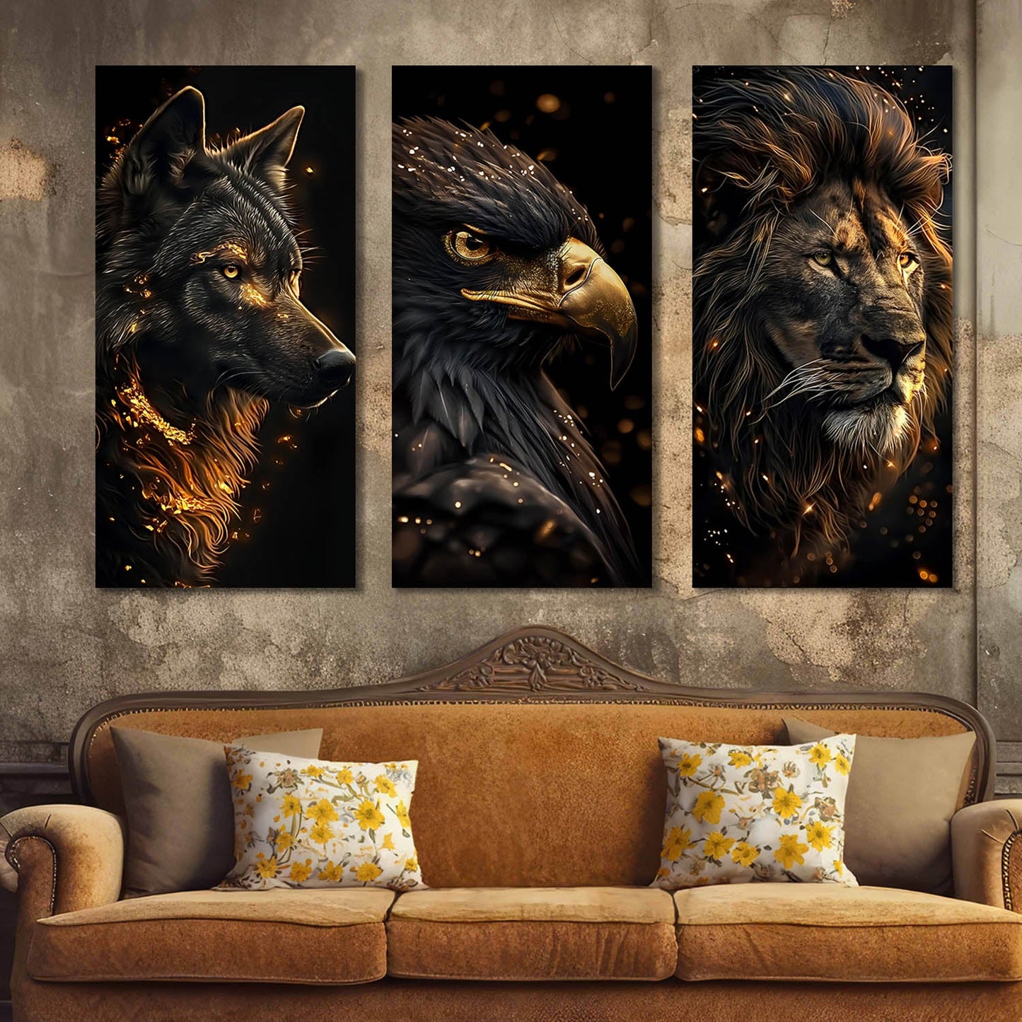 Animal Modern Wall Art Canvas, Wall Painting for Living Room Wall Decoration