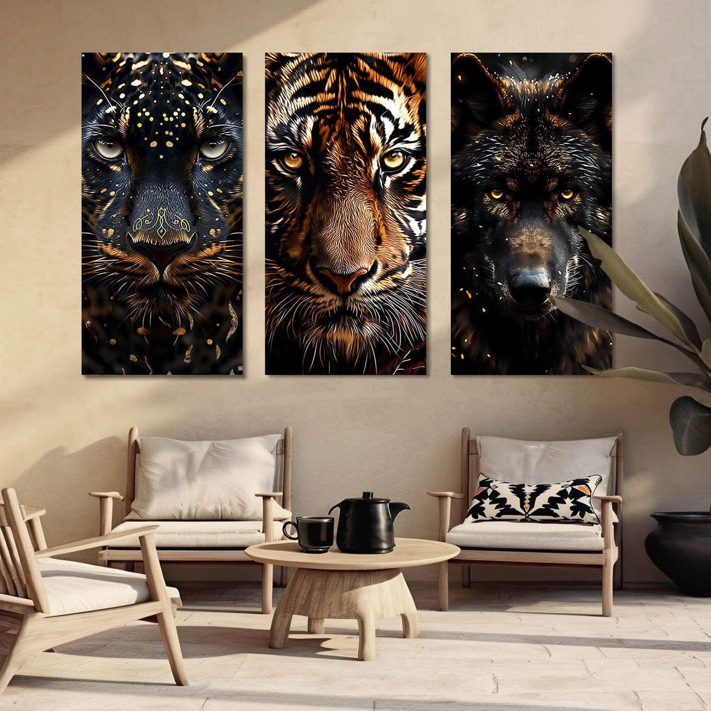 Animal Modern Wall Art Canvas, Wall Painting for Living Room Wall Decoration