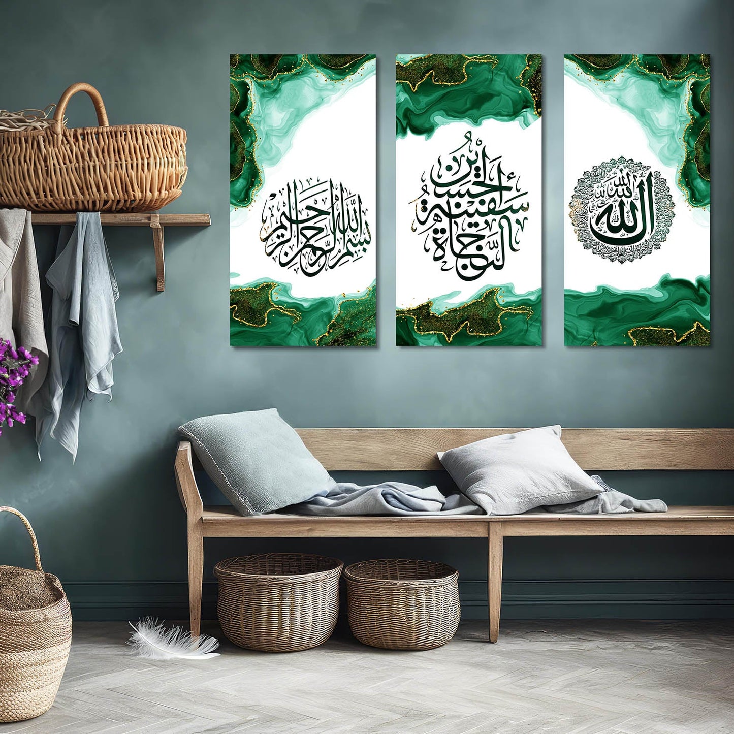 Islamic Wall Art Canvas, Wall Painting for Living Room Wall Decoration