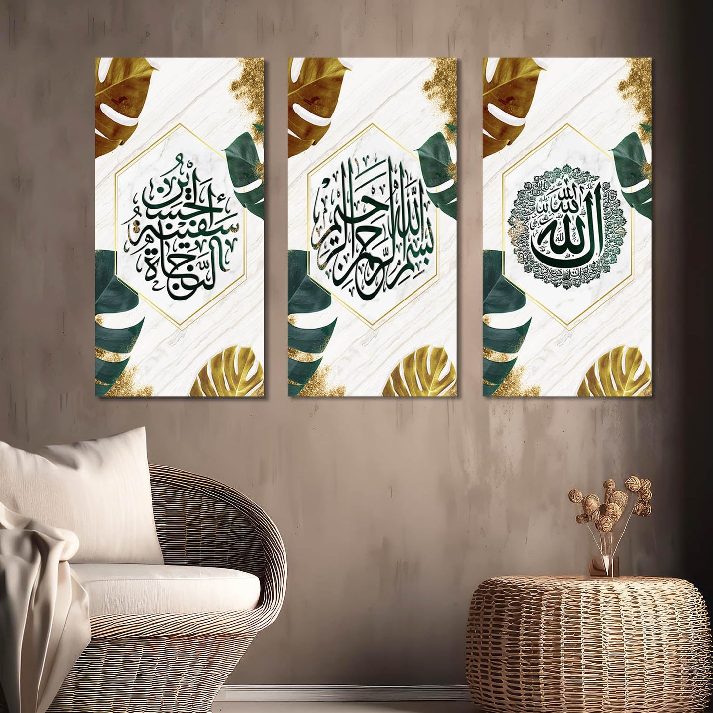 Islamic Wall Art Canvas, Wall Painting for Living Room Wall Decoration